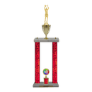 Custom Basketball 2 Post Trophy - Series 3505/2C17B - Anderson Trophy Co.