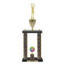 Custom Basketball 2 Post Trophy - Series 3505/2C17B - Anderson Trophy Co.