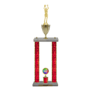 Custom Basketball 2 Post Trophy - Series 3505/2C17B - Anderson Trophy Co.