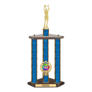 Custom Basketball 3 Post Trophy - Series 3505 - Anderson Trophy Co.