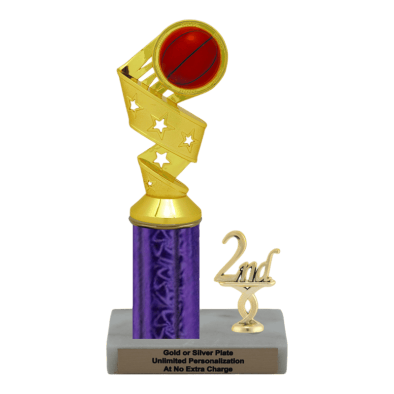 Custom Basketball Trophy - Type L Series 1RP91626 - Anderson Trophy Co.