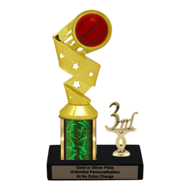 Custom Basketball Trophy - Type L Series 1RP91626 - Anderson Trophy Co.