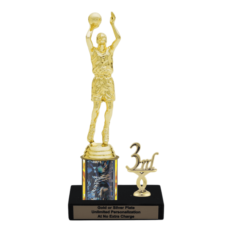 Custom Basketball Trophy - Type L Series 3505 - Anderson Trophy Co.