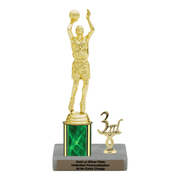 Custom Basketball Trophy - Type L Series 3505 - Anderson Trophy Co.