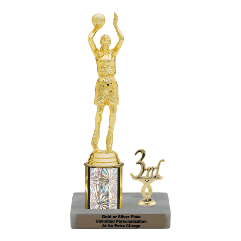 Custom Basketball Trophy - Type L Series 3505 - Anderson Trophy Co.