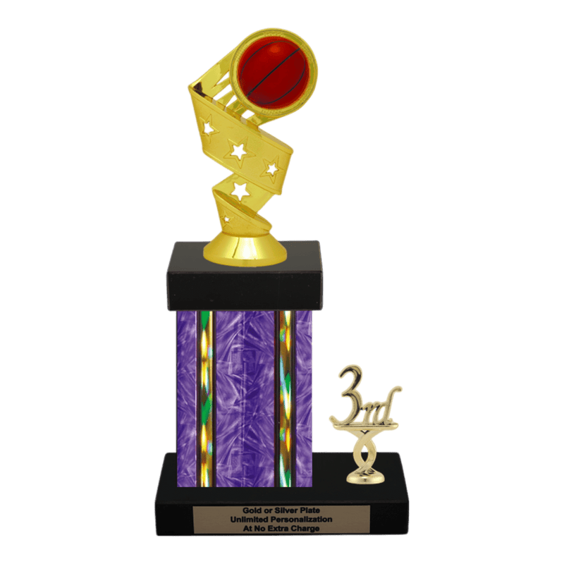 Custom Basketball Trophy - Type N Series 1RP91626 - Anderson Trophy Co.