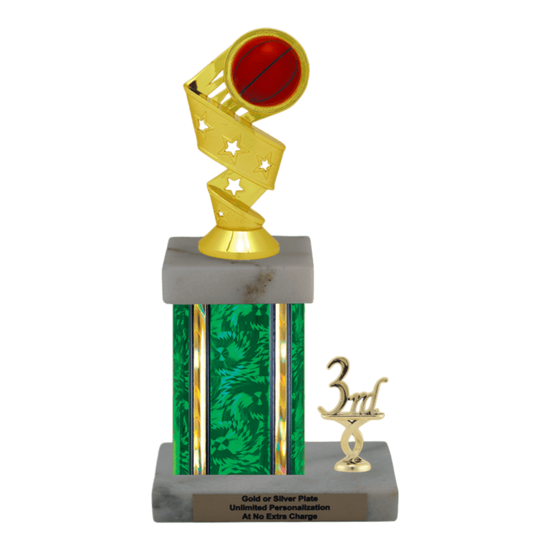 Custom Basketball Trophy - Type N Series 1RP91626 - Anderson Trophy Co.