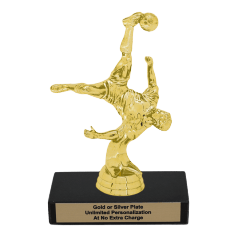 Custom Bicycle Kick Soccer Trophy - Type A Series 35017 - Anderson Trophy Co.