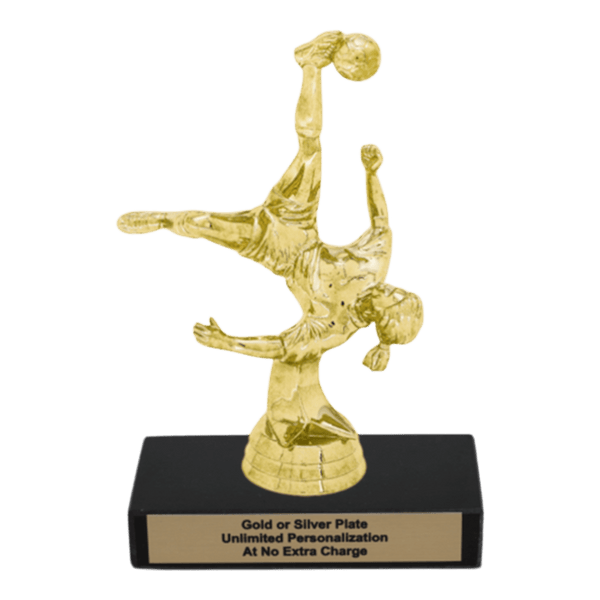 Custom Bicycle Kick Soccer Trophy - Type A Series 35017 - Anderson Trophy Co.