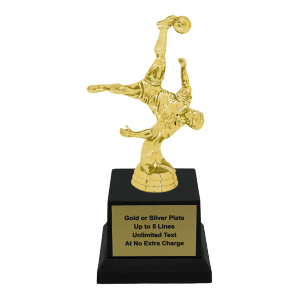 Custom Bicycle Kick Soccer Trophy - Type A1 Series 35017 - Anderson Trophy Co.