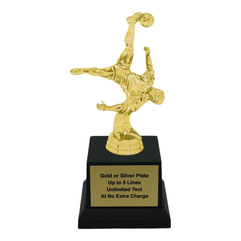 Custom Bicycle Kick Soccer Trophy - Type A1 Series 35017 - Anderson Trophy Co.