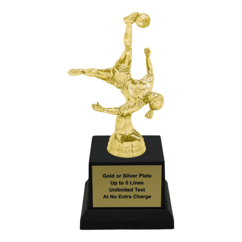 Custom Bicycle Kick Soccer Trophy - Type A1 Series 35017 - Anderson Trophy Co.