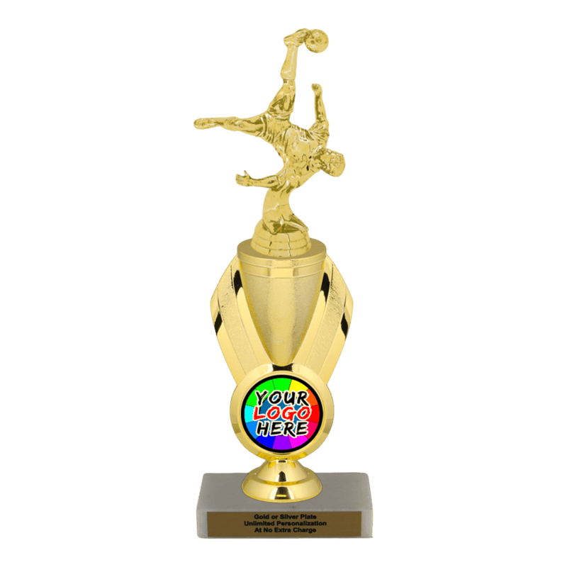 Custom Bicycle Kick Soccer Trophy - Type B Series 35017/342655 - Anderson Trophy Co.