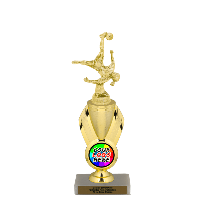 Custom Bicycle Kick Soccer Trophy - Type B Series 35017/342655 - Anderson Trophy Co.