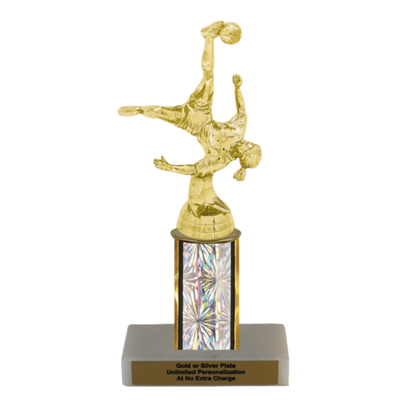 Custom Bicycle Kick Soccer Trophy - Type C Series 35017 - Anderson Trophy Co.