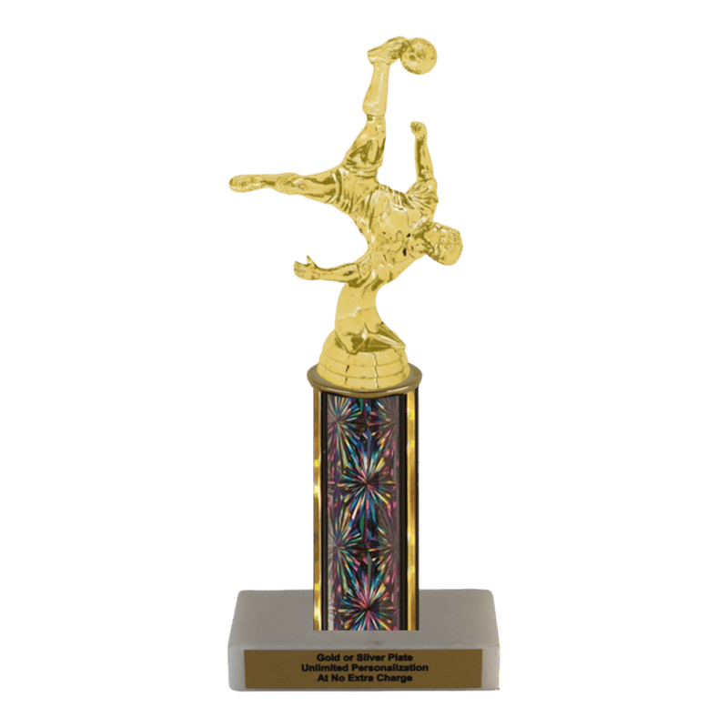 Custom Bicycle Kick Soccer Trophy - Type C Series 35017 - Anderson Trophy Co.