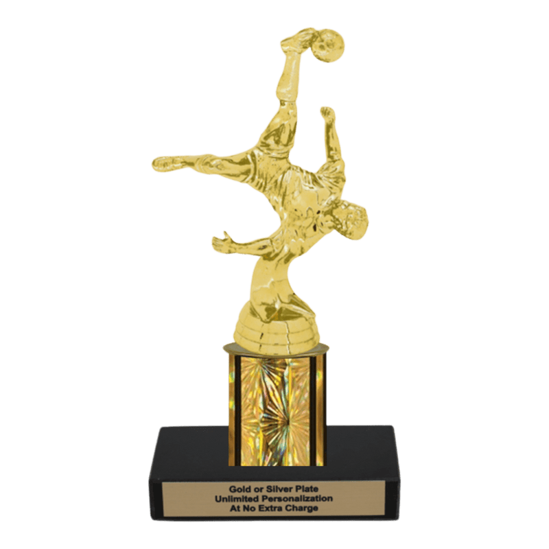 Custom Bicycle Kick Soccer Trophy - Type C Series 35017 - Anderson Trophy Co.