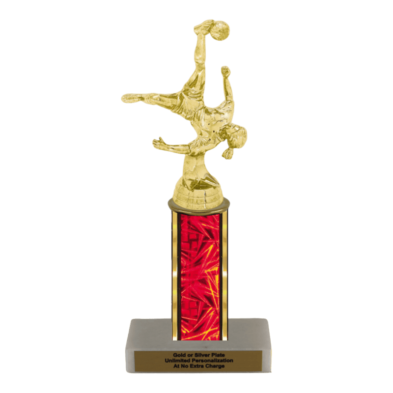 Custom Bicycle Kick Soccer Trophy - Type C Series 35017 - Anderson Trophy Co.