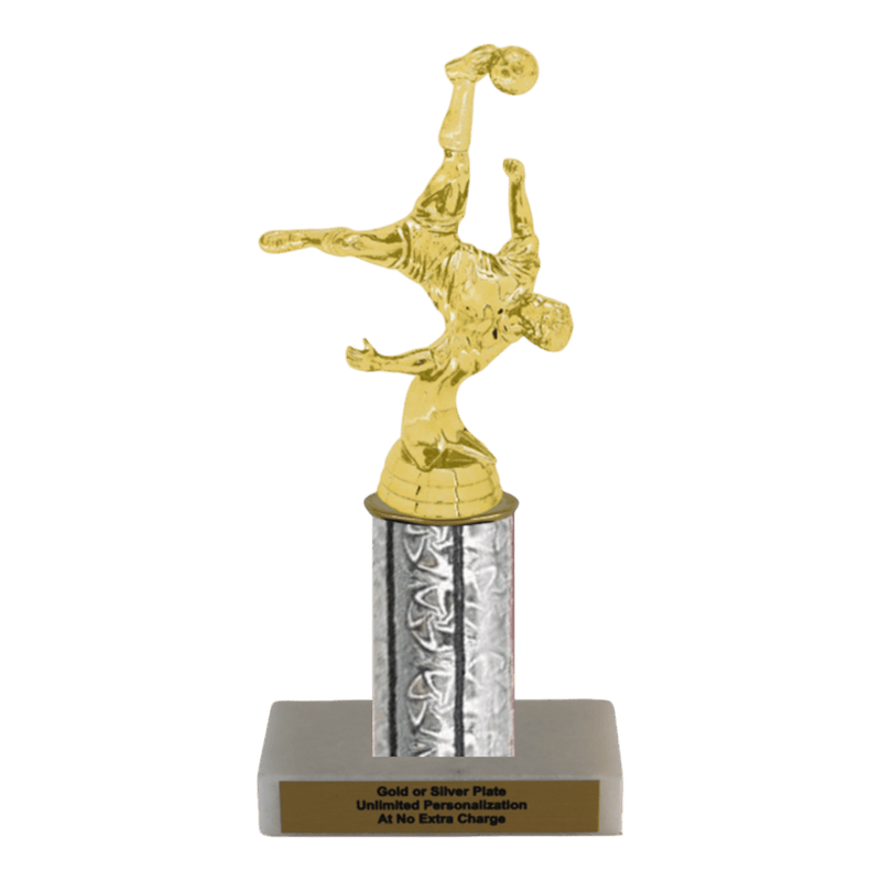 Custom Bicycle Kick Soccer Trophy - Type C Series 35017 - Anderson Trophy Co.