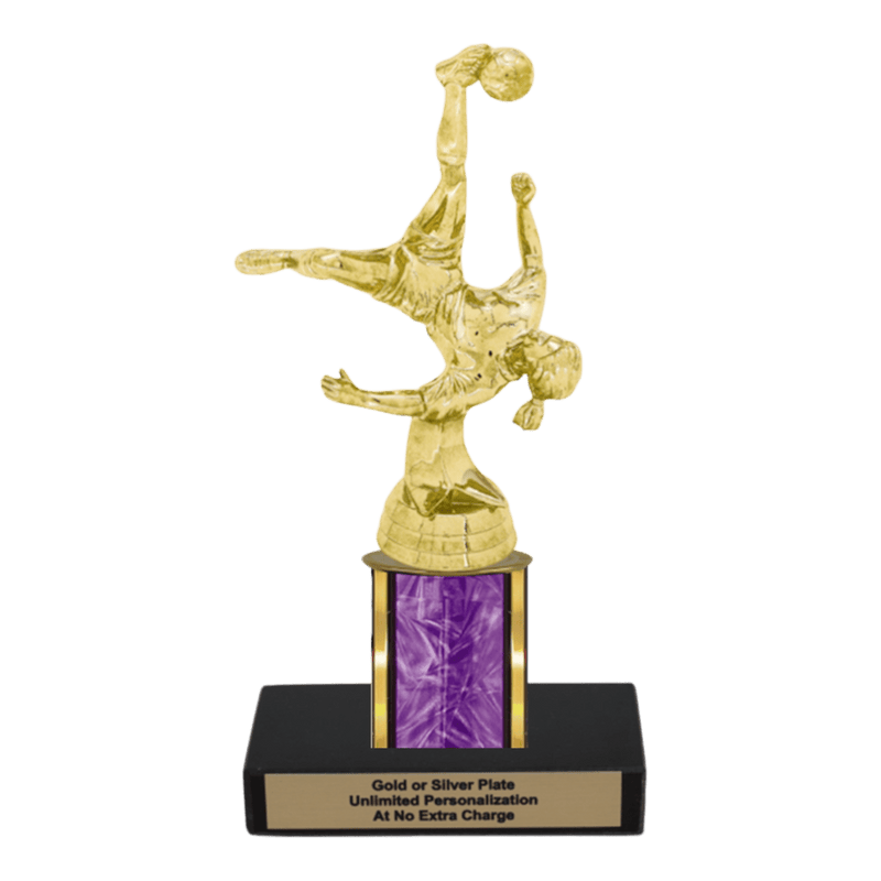 Custom Bicycle Kick Soccer Trophy - Type C Series 35017 - Anderson Trophy Co.