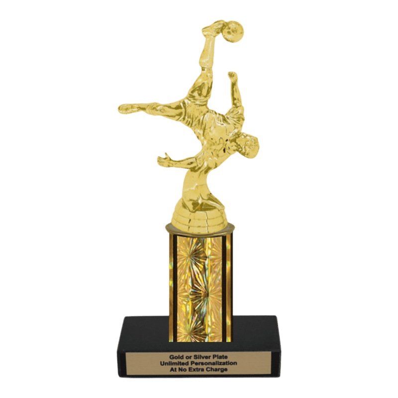 Custom Bicycle Kick Soccer Trophy - Type C Series 35017 - Anderson Trophy Co.