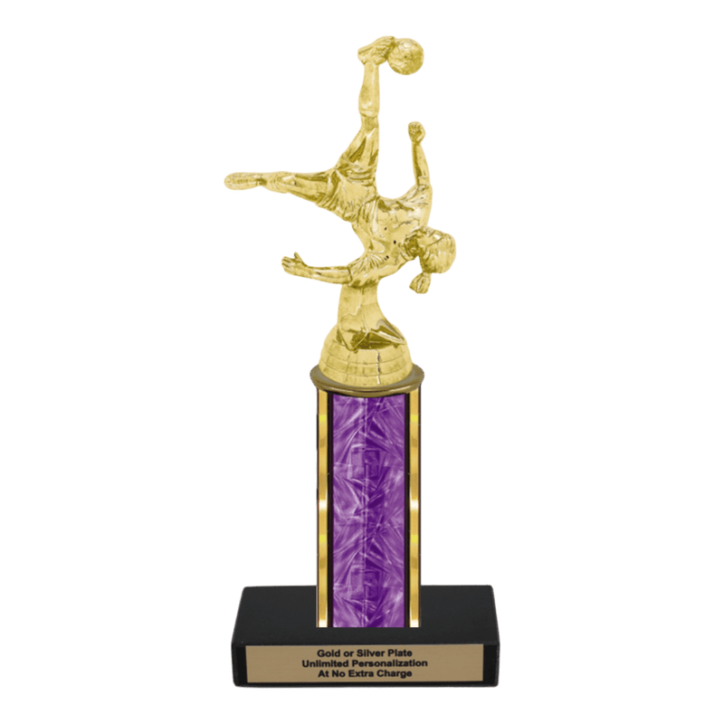 Custom Bicycle Kick Soccer Trophy - Type C Series 35017 - Anderson Trophy Co.