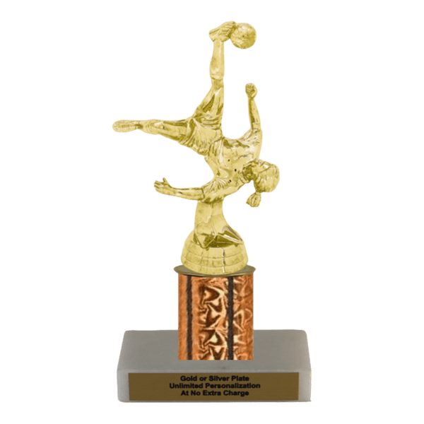 Custom Bicycle Kick Soccer Trophy - Type C Series 35017 - Anderson Trophy Co.