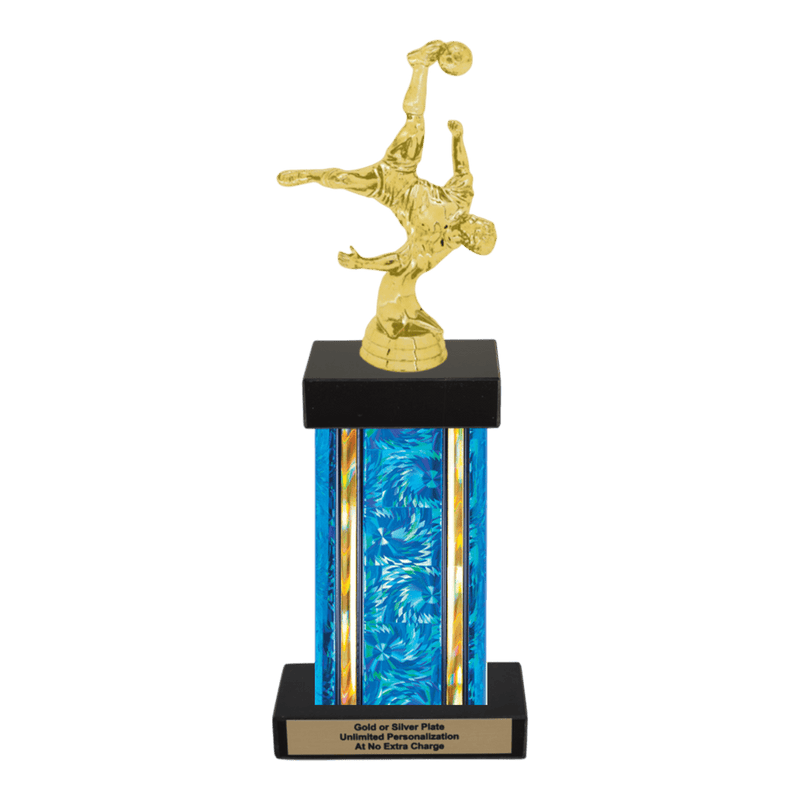 Custom Bicycle Kick Soccer Trophy - Type F Series 35017 - Anderson Trophy Co.