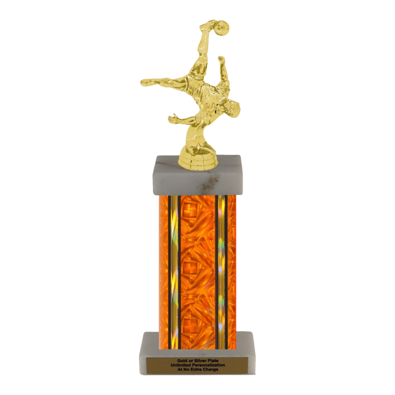 Custom Bicycle Kick Soccer Trophy - Type F Series 35017 - Anderson Trophy Co.