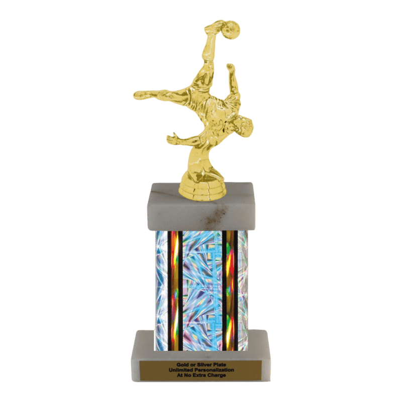 Custom Bicycle Kick Soccer Trophy - Type F Series 35017 - Anderson Trophy Co.