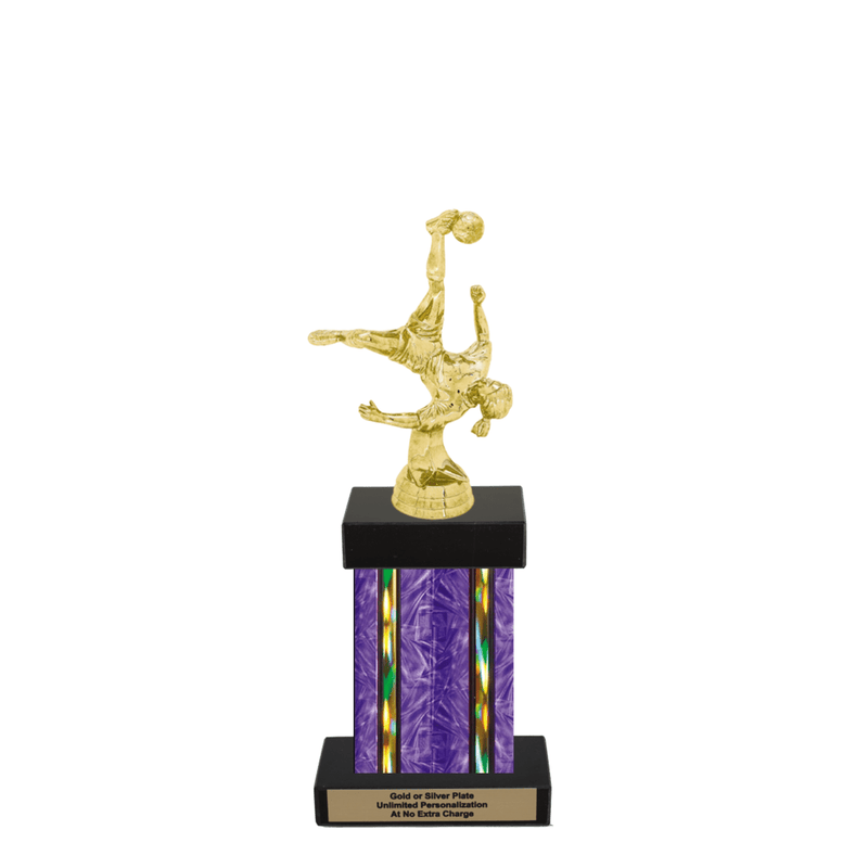 Custom Bicycle Kick Soccer Trophy - Type F Series 35017 - Anderson Trophy Co.