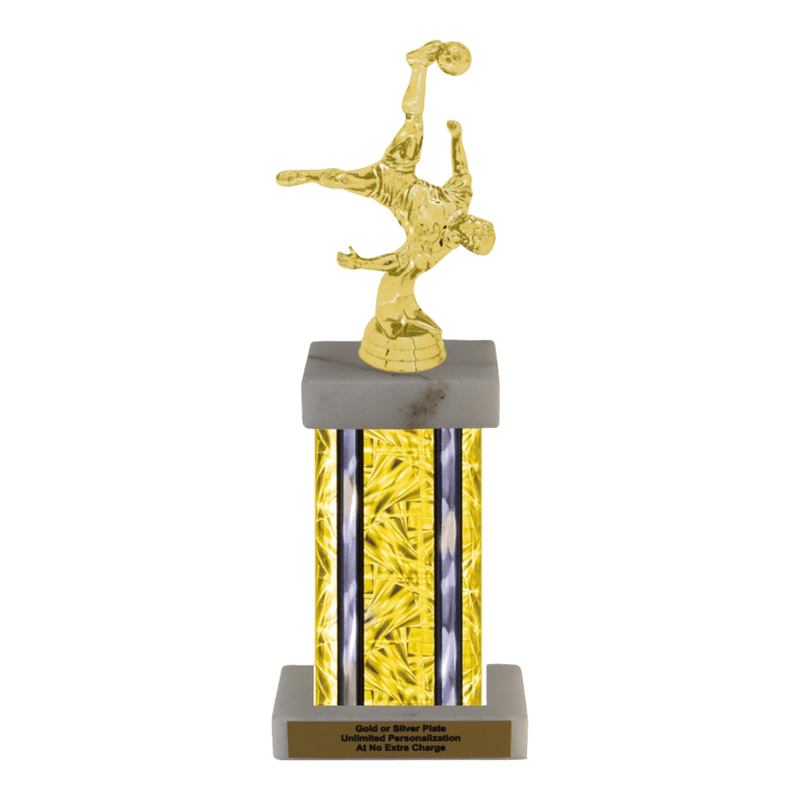 Custom Bicycle Kick Soccer Trophy - Type F Series 35017 - Anderson Trophy Co.