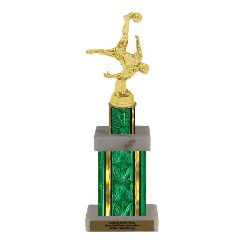 Custom Bicycle Kick Soccer Trophy - Type G Series 35017 - Anderson Trophy Co.