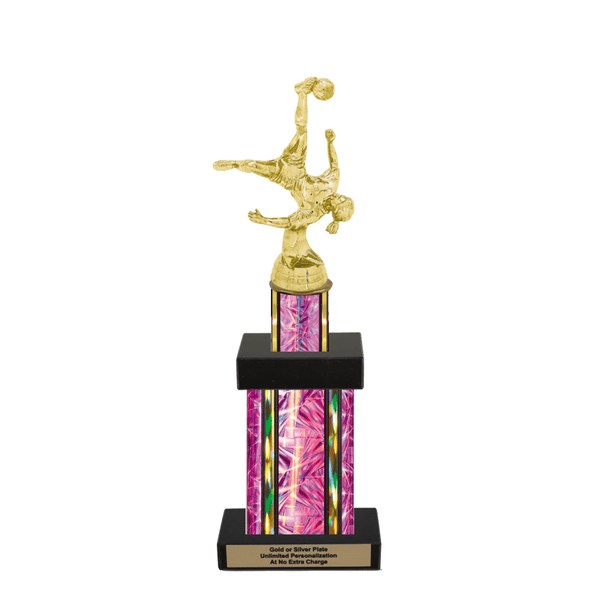 Custom Bicycle Kick Soccer Trophy - Type G Series 35017 - Anderson Trophy Co.