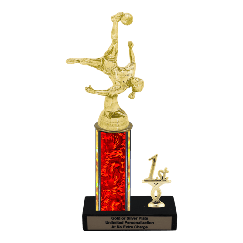 Custom Bicycle Kick Soccer Trophy - Type L Series 35017 - Anderson Trophy Co.