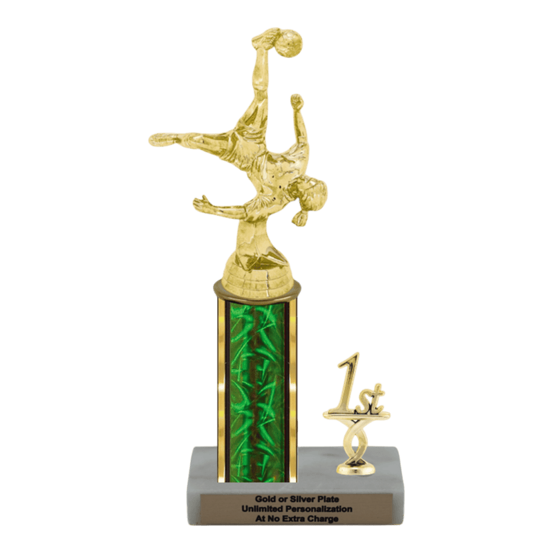 Custom Bicycle Kick Soccer Trophy - Type L Series 35017 - Anderson Trophy Co.