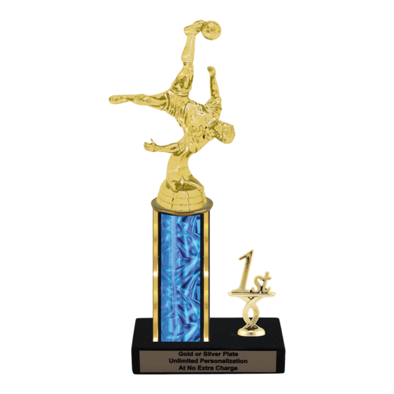 Custom Bicycle Kick Soccer Trophy - Type L Series 35017 - Anderson Trophy Co.