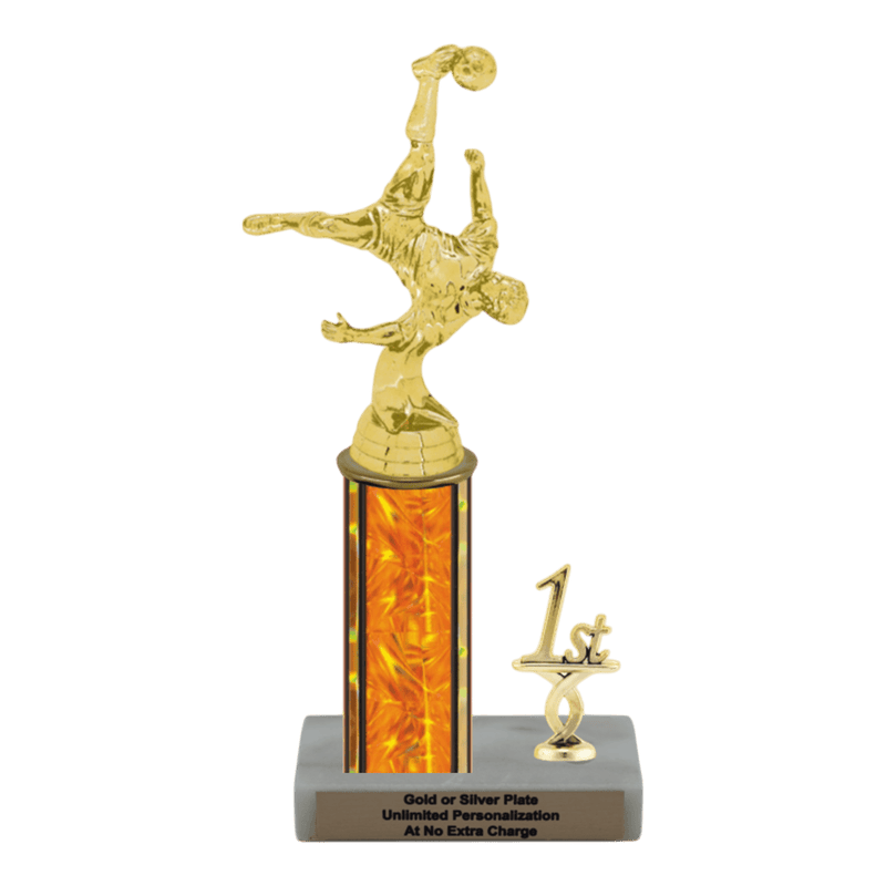 Custom Bicycle Kick Soccer Trophy - Type L Series 35017 - Anderson Trophy Co.