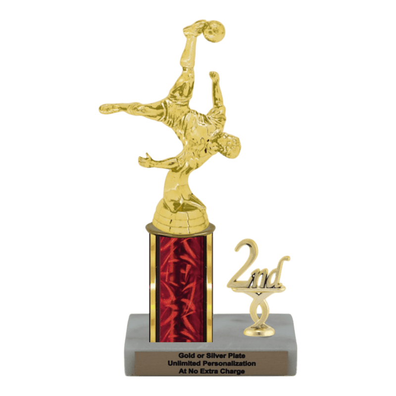 Custom Bicycle Kick Soccer Trophy - Type L Series 35017 - Anderson Trophy Co.