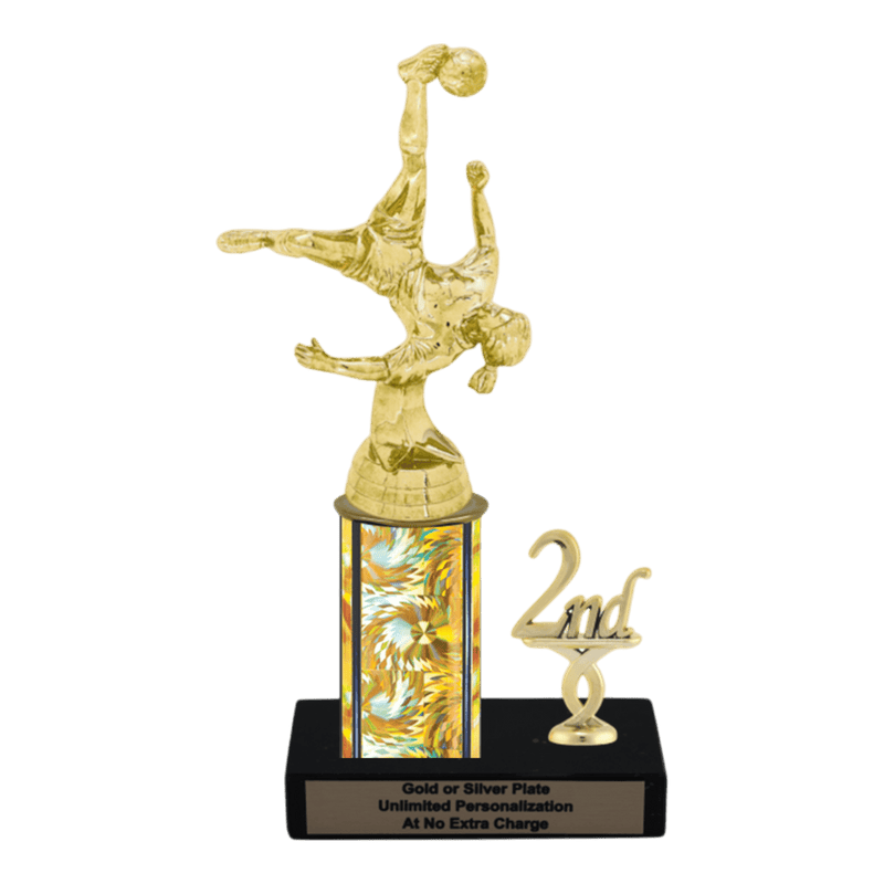 Custom Bicycle Kick Soccer Trophy - Type L Series 35017 - Anderson Trophy Co.