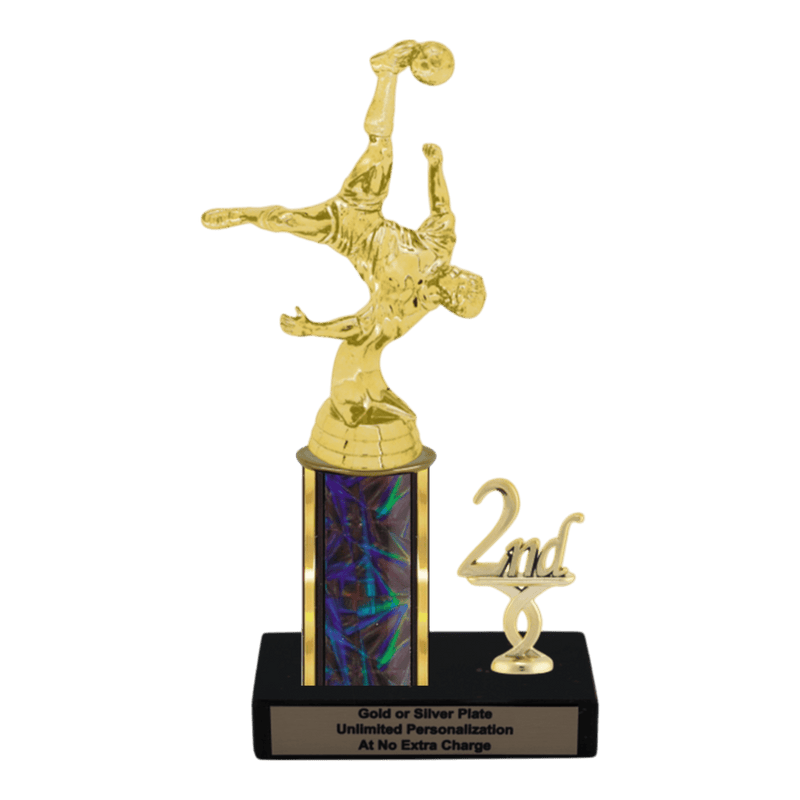 Custom Bicycle Kick Soccer Trophy - Type L Series 35017 - Anderson Trophy Co.