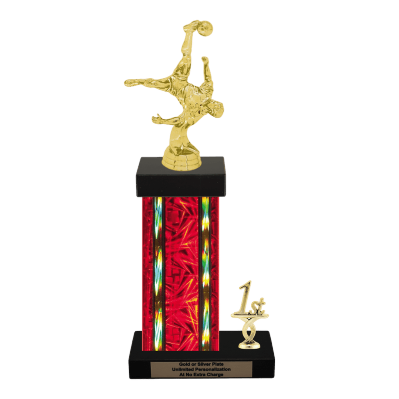 Custom Bicycle Kick Soccer Trophy - Type N Series 35017 - Anderson Trophy Co.