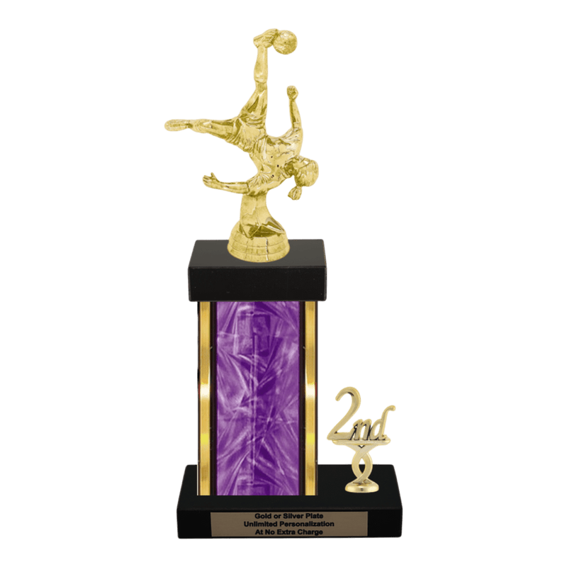 Custom Bicycle Kick Soccer Trophy - Type N Series 35017 - Anderson Trophy Co.