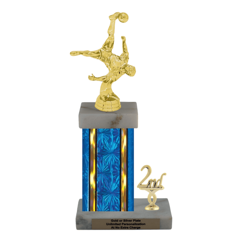 Custom Bicycle Kick Soccer Trophy - Type N Series 35017 - Anderson Trophy Co.