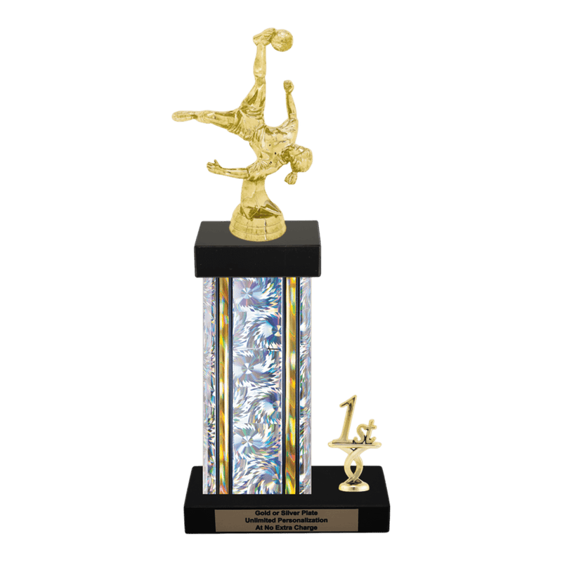 Custom Bicycle Kick Soccer Trophy - Type N Series 35017 - Anderson Trophy Co.