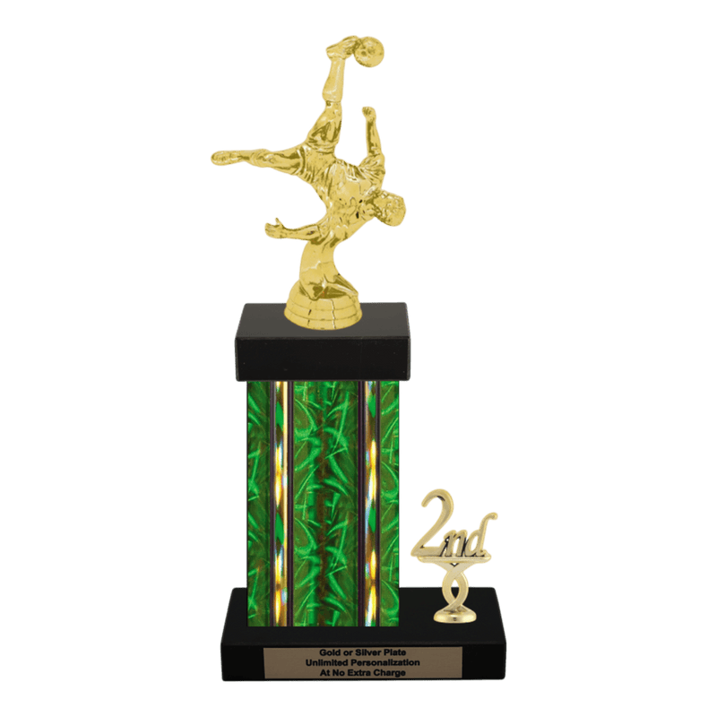 Custom Bicycle Kick Soccer Trophy - Type N Series 35017 - Anderson Trophy Co.