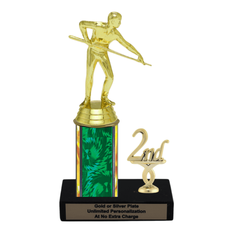 Custom Billiards Trophy - Type L Series 3407 - Anderson Trophy Co.