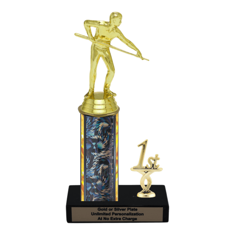 Custom Billiards Trophy - Type L Series 3407 - Anderson Trophy Co.