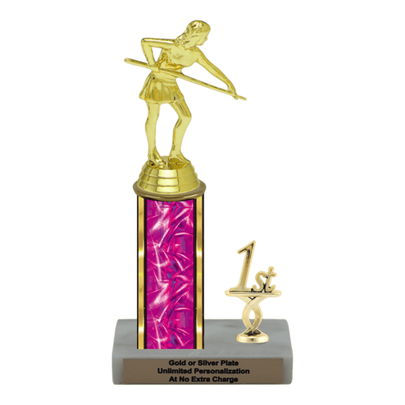 Custom Billiards Trophy - Type L Series 3407 - Anderson Trophy Co.