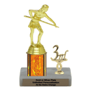 Custom Billiards Trophy - Type L Series 3407 - Anderson Trophy Co.